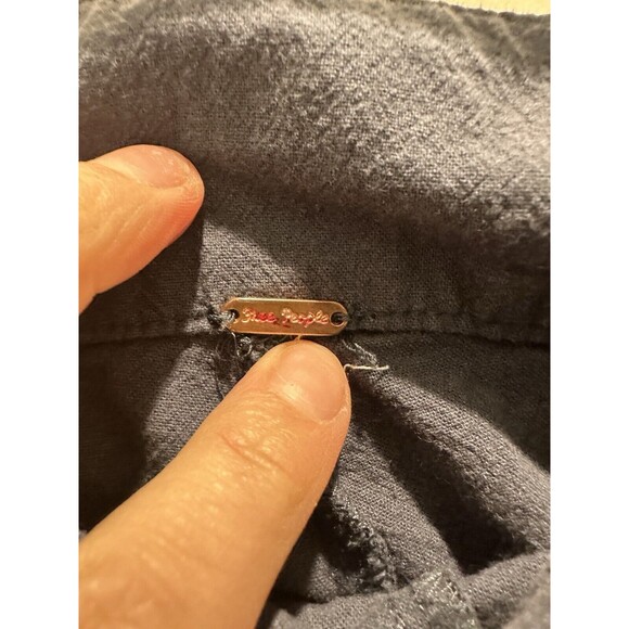 Women’s Free People Blue Knit Size L Shorts - Picture 3 of 6